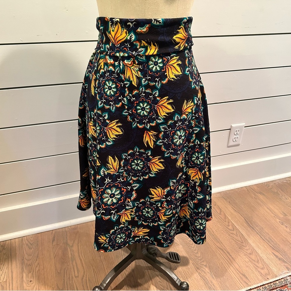 LuLaRoe Multicolor Patterned Skirt - 2X